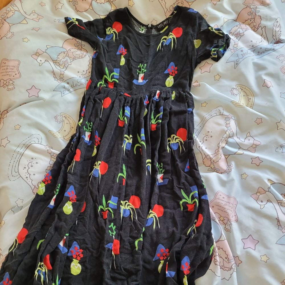 Lazy Oaf Potted Plant Dress Size S